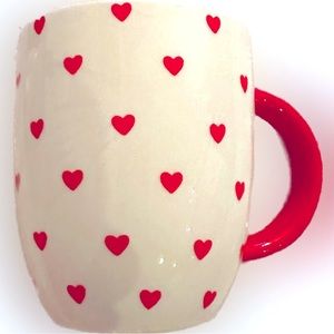 RED Hearts Cup Mug IQ Accessories Coffee Tea Soup Teacher Gift Holiday VALENTINE